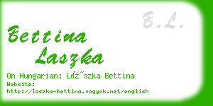 bettina laszka business card